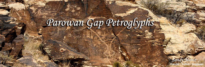 Sandy Moniz Parowan Gap Petroglyphs, Sandy Moniz Traveler / Author / Imagineer